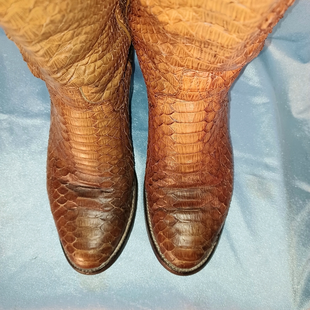 Vintage Cutter Bill Python Boots - Picture 3 of 10
